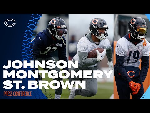 Johnson, Montgomery and St. Brown talk bye week plans | Chicago Bears video clip
