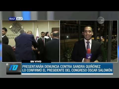 Presentarán denuncia contra Sandra Quiñónez