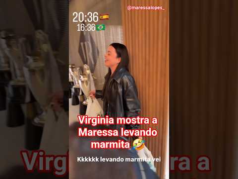 Virginia mostra a Maressa levando marmita #shorts #virginiafonseca