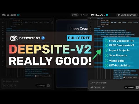 FULLY FREE Deepsite V2: This Deepseek-R1.1 & V3.1 AI Coder is ACTUALLY AMAZING!