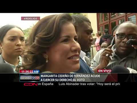 Margarita Cedeño: “Lo más importante es ejercer el derecho cívico”