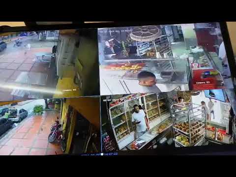 En segundos delincuente armado atracó a clientes de panadería en el barrio Recreo en Barranquilla