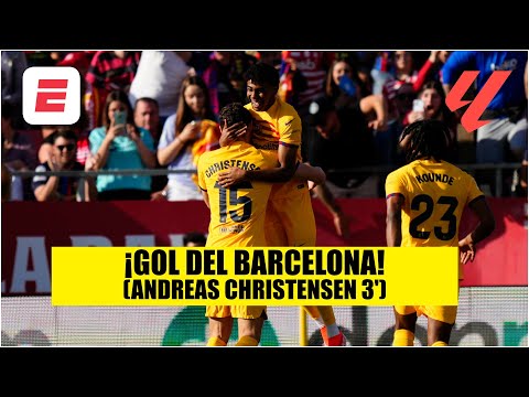 GOL DEL BARCELONA. Andreas Christensen marca un golazo para el 1-0 vs GIRONA | La Liga