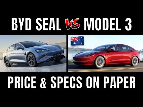 2024 BYD Seal vs 2024 Tesla Model 3 Australia Pricing and Specs RWD