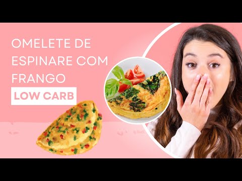 Como Fazer Omelete de Espinafre Com Queijo - Receita Low Carb!