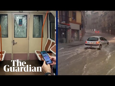 Subways and streets submerged as Spain hit by record rainfall