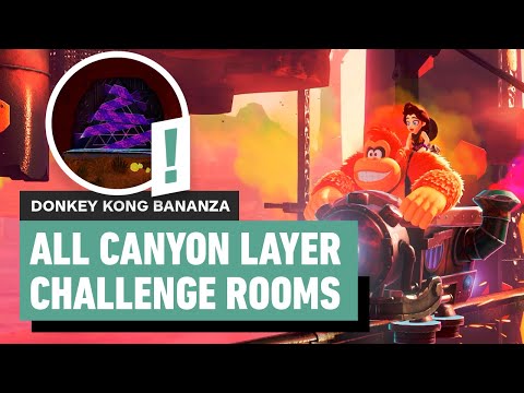 Donkey Kong Bananza: All Canyon Layer Challenge Rooms | Locations and Solutions