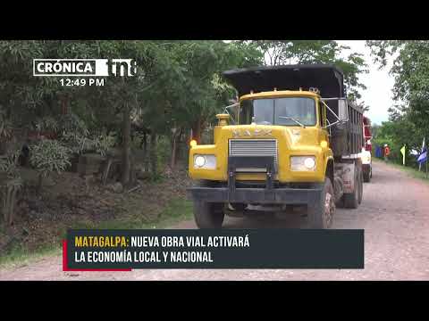 Inicia obra de adoquinado que unirá dos municipios en Matagalpa - Nicaragua