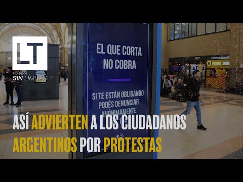 Así advierten a la ciudadanía argentina sobre las consecuencias de participar en las protestas