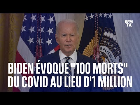 Joe Biden évoque 100 morts liées au Covid-19 aux États-Unis au lieu d'un million