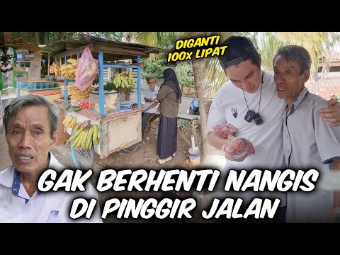 KAKEK PENJUAL PISANG GA BERHENTI NANGIS.. LIAT ANAK PANTI BUTUH BANTUAN, RELA BAGI 2 HASIL JUALANNYA