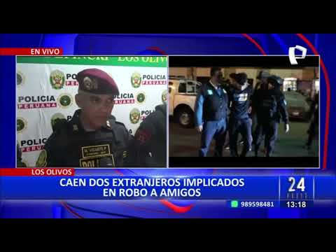 Los Olivos: PNP interviene a extranjeros implicados en robos en el distrito