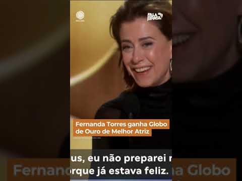 Fernanda Torres ganha Globo de Ouro como Melhor Atriz de Drama #FalaBrasil #Shorts