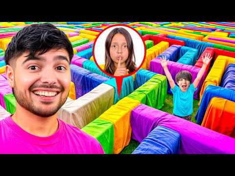 CONSTRUÍ un LABERINTO de MANTAS para LOS NIÑOS !!