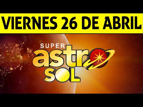 Resultado de ASTRO SOL del Viernes 26 de Abril de 2024  SUPER ASTRO