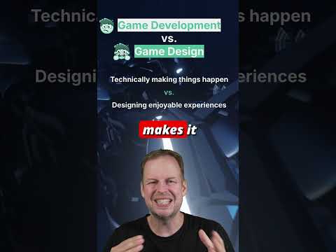 Game Development vs. Game Design #gaming #gamedev #indiedev