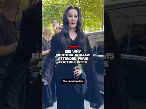 See why Morticia Addams attended Paris couture week