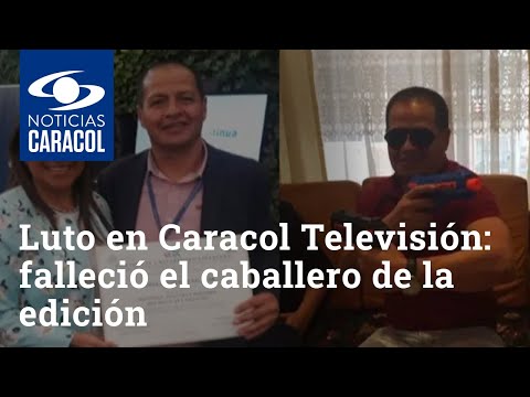 Luto en Caracol Televisión: falleció el caballero de la edición