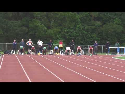 100m men non scoring race 1 National Athletics League at Kingston 7th May 2022