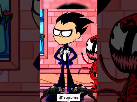 🕷 Teen Titans GO! as Spiderman Vemon characters #shorts #teentitansgo #cartoonedits