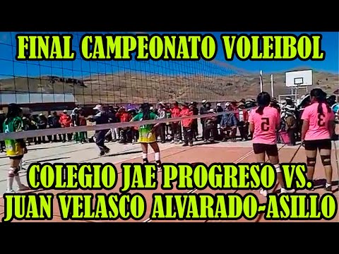 COLEGIO JUAN VELASCO ALVARADO GANO CAMPEONATO DE VOLEIBOL EN POCOSONI-ASILLO..