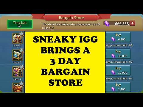LIVE STREAM - BARGAIN STORE REVEAL - IGG being sneaky once again