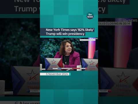 New York Times says ‘82% likely’ Trump will win presidency #itvnews #shorts