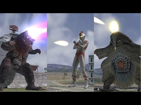 【ウルトラマンFE3】ベムスターとゴルザの必殺技吸収合戦に割り込もうとするがほとんど相手にされないウルトラマン８０第４弾　Ultraman Fighting Evolution 3