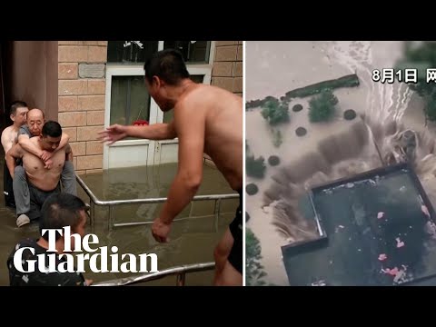 Huge sinkhole opens up in China after catastrophic flooding