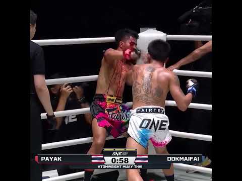 Throwing HEAT 🔥 Dokmaifai KOs Payak in the final minute of his ONE Friday Fights debut!