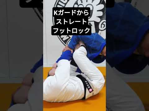 【柔術】Kガードからバタフライアシ・ストレートフットロックへ変化