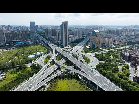 Live: A glimpse of Changchun Ecological Square in northeast China