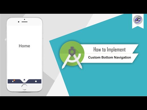 How to Implement Custom Bottom Navigation in Android Studio | CustomBottomNav | Android Coding