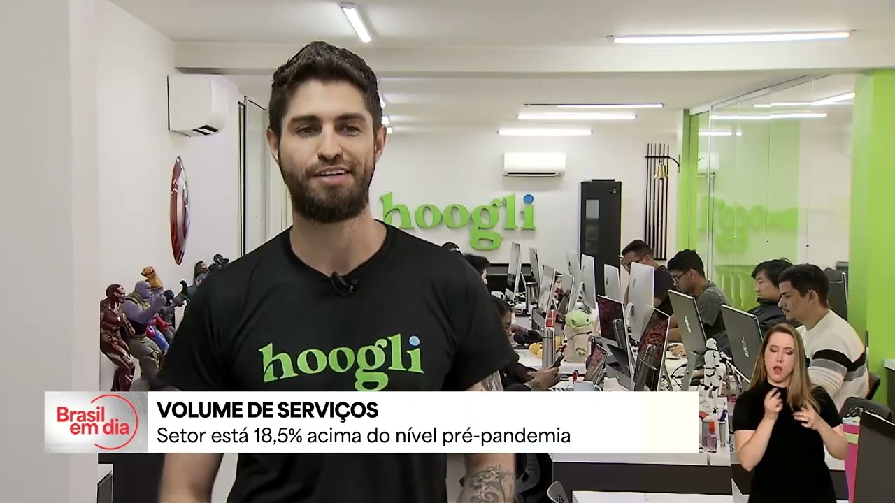Setor de serviços está 185 acima do nível pré pandemia