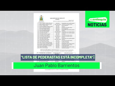 Lista de pederastas está incompleta: Barrientos - Teleantioquia Noticias