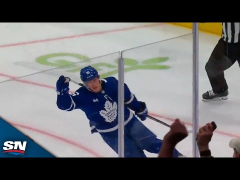 Maple Leafs Marner Takes It Off The Draw, Weaves Through Defence And Slots It Five-Hole