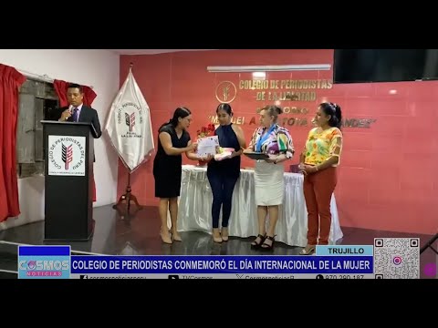 Trujillo: Colegio de Periodistas de La Libertad conmemoró el Día de la Mujer