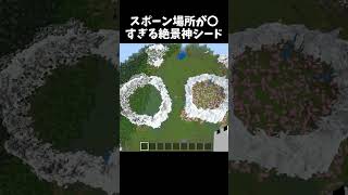 スポーン場所が〇すぎる絶景神シード #minecraft #shorts