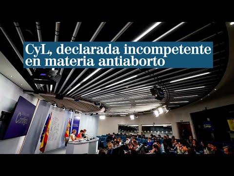 El Gobierno declara incompetente a Castilla y León en materia antiaborto