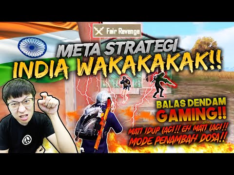 META STRATEGI PLAYER INDIA IS THE BESTT!! MUSUH 3 ORANG PUN GA BERDAYA!! | PUBG MOBILE
