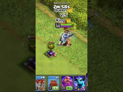 #coc #gaming #level 50 queen 👑 V/S level 44 king 👑#subscribe #best #gameplay #shorts #viral #amazing