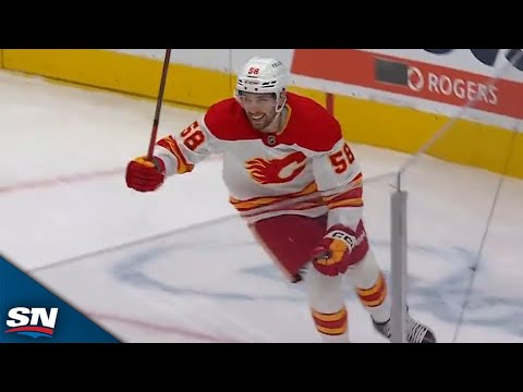 Flames Justin Kirkland Shovels Home First Career NHL Goal