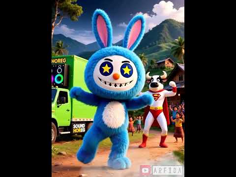 labubu dan sapi joget  #tabolabale  #badut #labubu