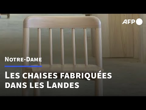 Dans les Landes, 1.500 chaises fabriquées pour Notre-Dame de Paris | AFP