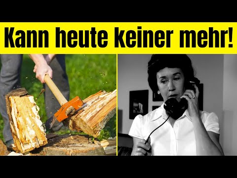 12 Skills Germans Have FORGOTTEN