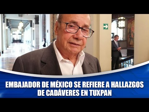 Embajador de México se refiere a hallazgos de cadáveres en Tuxpan