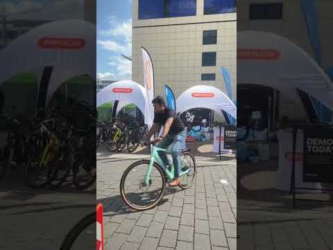 Free ice cream at the Bafang booth at Eurobike day 3