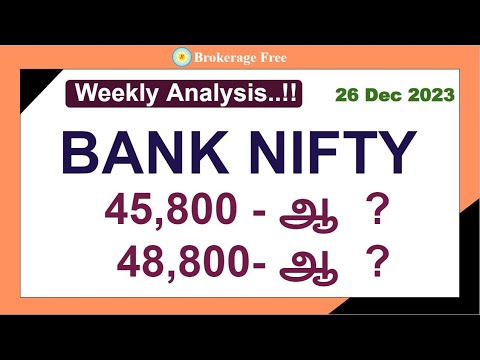 BANK NIFTY 45,800 - ஆ  ?  48,800- ஆ  ? | Weekly Analysis..!!   26 Dec 2023