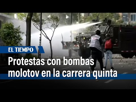 Protestas en la universidad Colegio mayor de Cundinamarca | El Tiempo