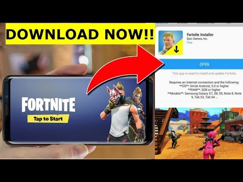 FORTNITE IS NOW ON ANDROID!! HOW TO DOWNLOAD FORTNITE ON ANDROID!!